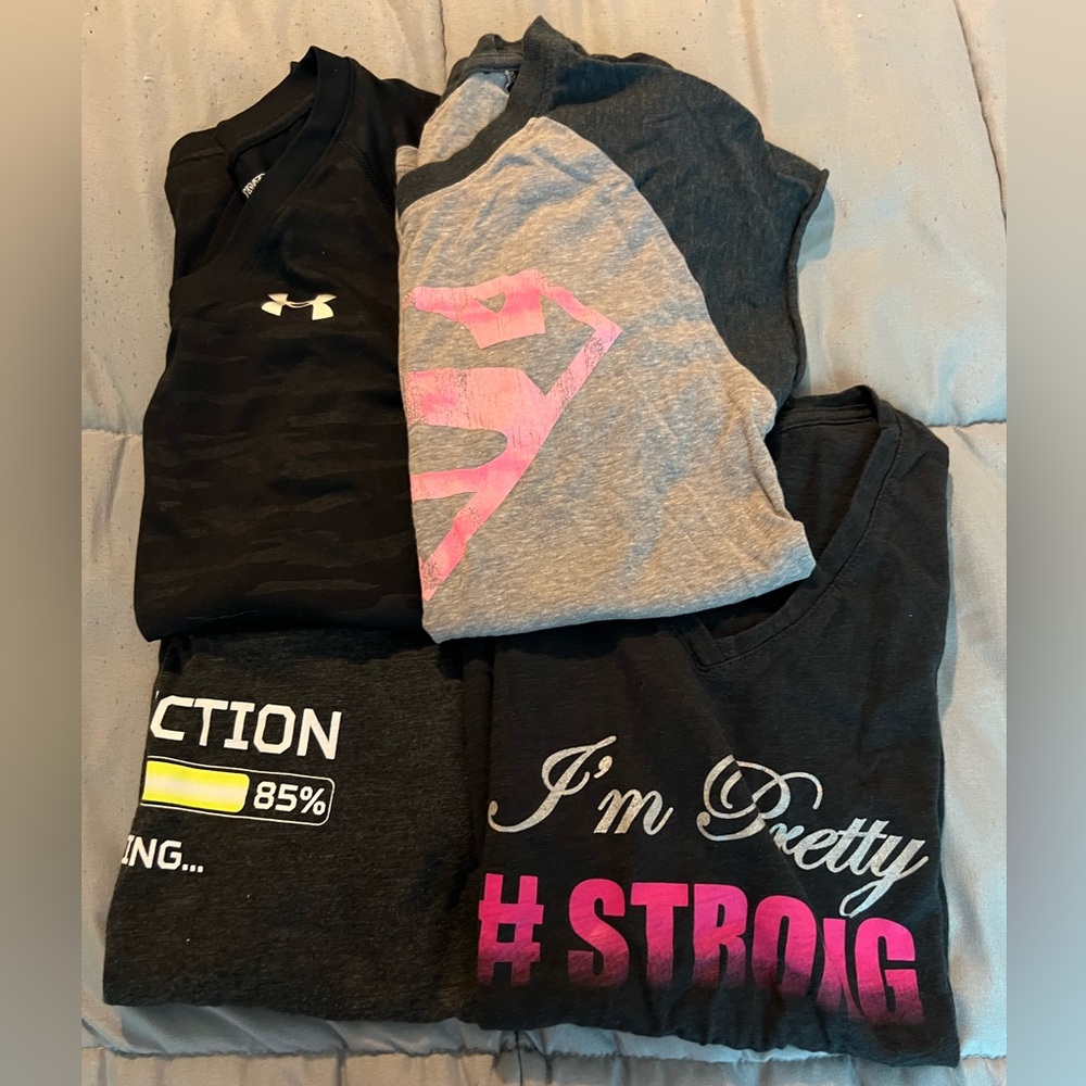 Lot of 4 athletic shirts